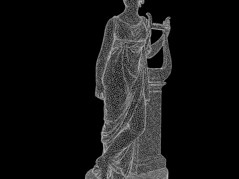 Goddess Statue Pack Greek Sculpture PBR 3D Модель