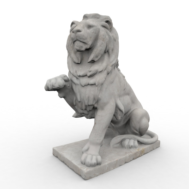 Classic lion with high resolution PBR textures 3Dモデル .c4d .max .obj .3ds .fbx .stl .blend 