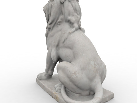 Classic lion with high resolution PBR textures 3Dモデル