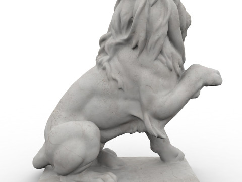 Classic lion with high resolution PBR textures 3Dモデル