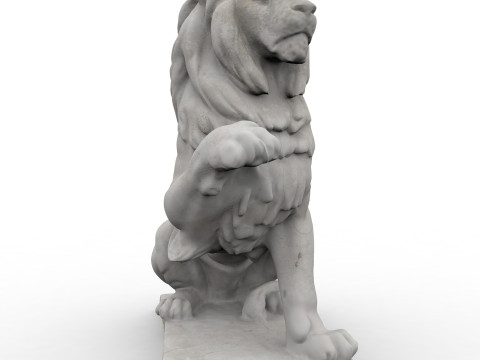 Classic lion with high resolution PBR textures 3Dモデル