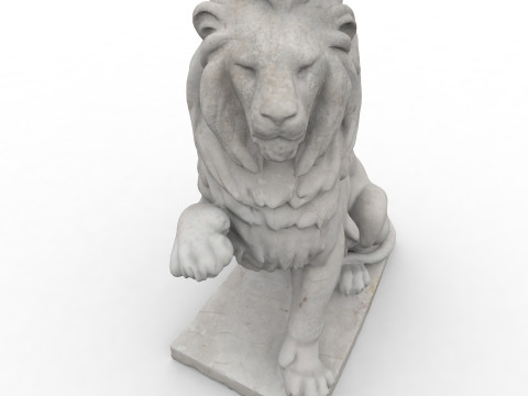 Classic lion with high resolution PBR textures 3Dモデル