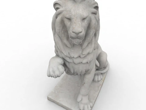 Classic lion with high resolution PBR textures 3D Model