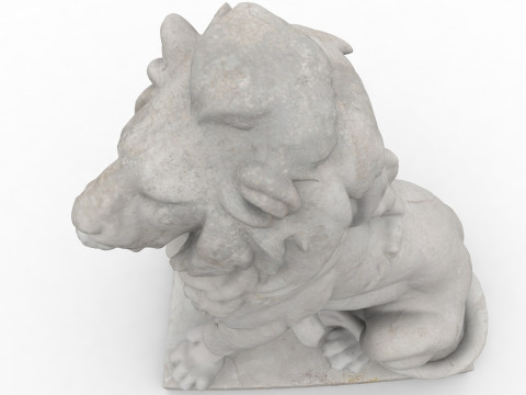 Classic lion with high resolution PBR textures 3Dモデル