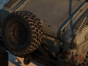suv humvee military 3D 模型