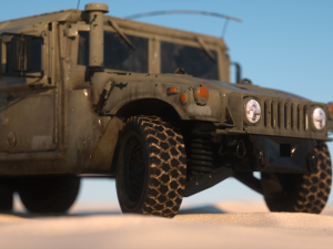 suv humvee military 3D 模型