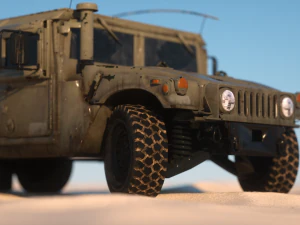 suv humvee military 3D Model