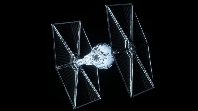 tie fighter - star wars 3D 模型 .c4d .max .obj .3ds .fbx .stl .blend 