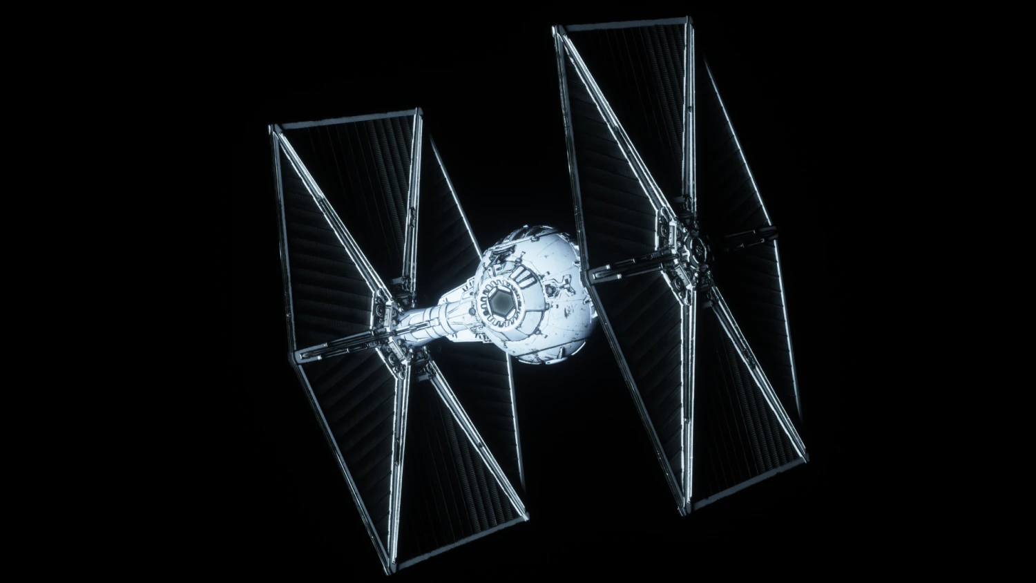 tie fighter - star wars 3D Model .c4d .max .obj .3ds .fbx .stl .blend 