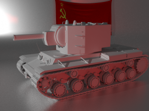 kv-2 soviet heavy tank Modelo 3D