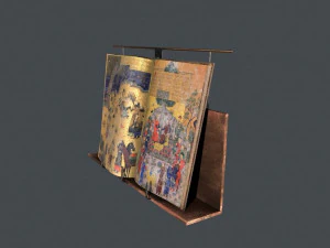 livro antigo Modelo 3D