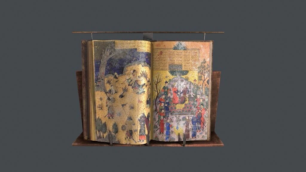 livro antigo Modelo 3D .c4d .max .obj .3ds .fbx .stl .blend 