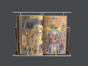 livro antigo Modelo 3D