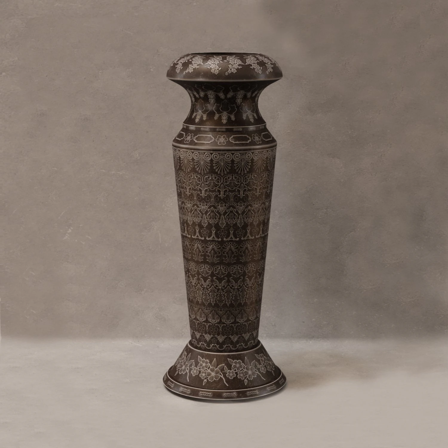 vase 3D Model .c4d .max .obj .3ds .fbx .stl .blend 
