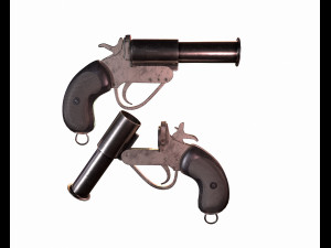 ww2 flare 3D Model