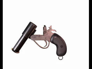ww2 flare 3D Model