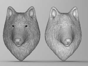 wolf head 3D 模型