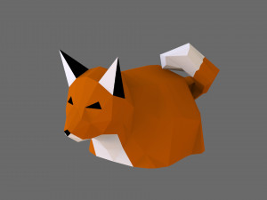 fox lowpoly 3D Model