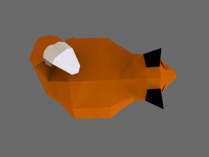 fox lowpoly 3D मॉडल