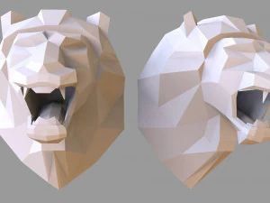 lion 3D Print Model