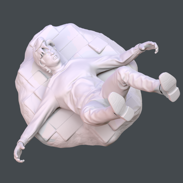 Fall 3D प्रिंट मॉडल .c4d .max .obj .3ds .fbx .stl .blend 