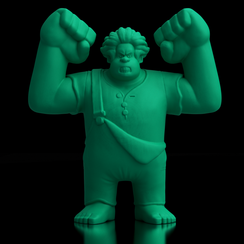 Wreck it Ralph 3D Baskı Modeli .c4d .max .obj .3ds .fbx .stl .blend 