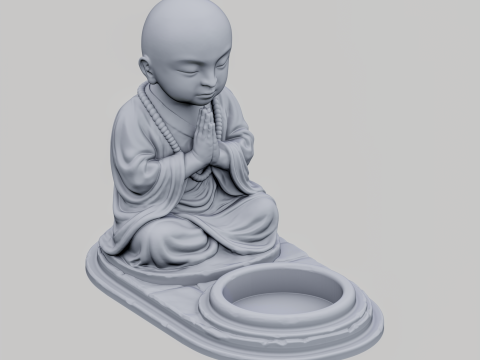 Monks candle 3D Print Model