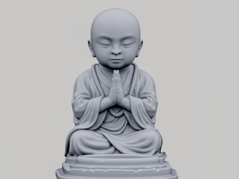Monks candle Modello di stampa 3D
