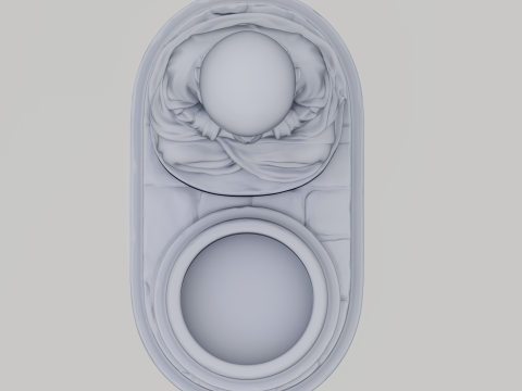 Monks candle Modello di stampa 3D