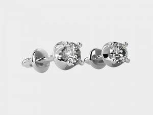 pendientes corona Modelo 3D