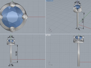 earrings corona 3D Модель