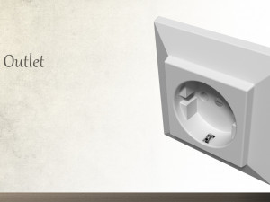 vintage outlet 3D Model