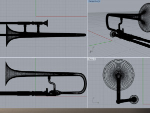 trombone no1 Modèle 3D