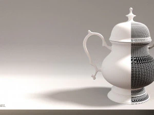 Vintage dekoratives Gef&auml;&szlig; 3D Modell