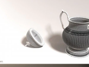 vintage decorative vessel 3D Model