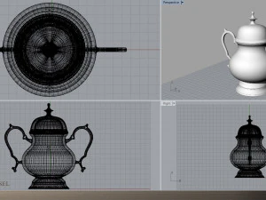 vintage decorative vessel 3D Model