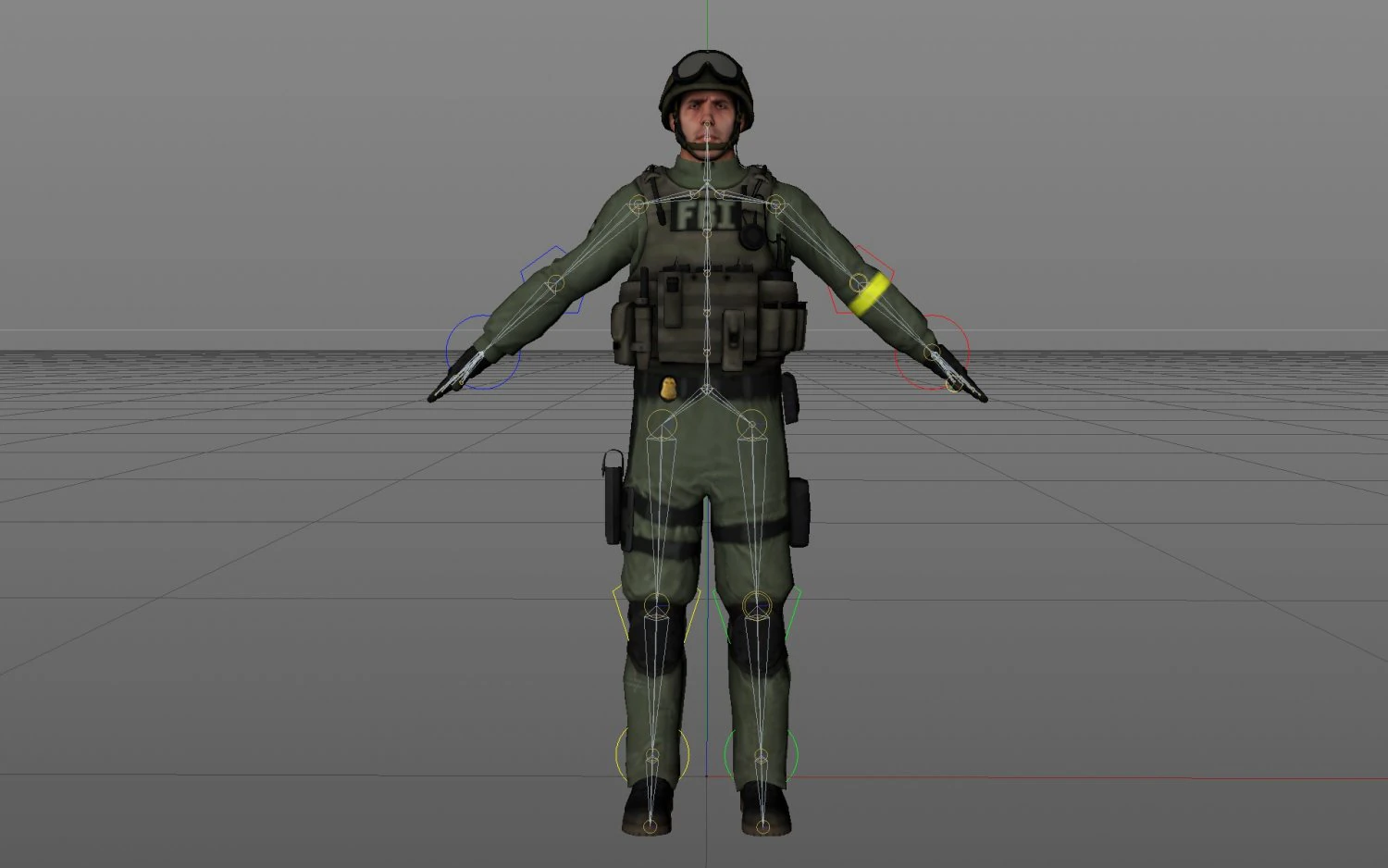fbi option a 3D Model .c4d .max .obj .3ds .fbx .stl .blend 