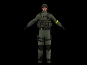 fbi option a 3D Model