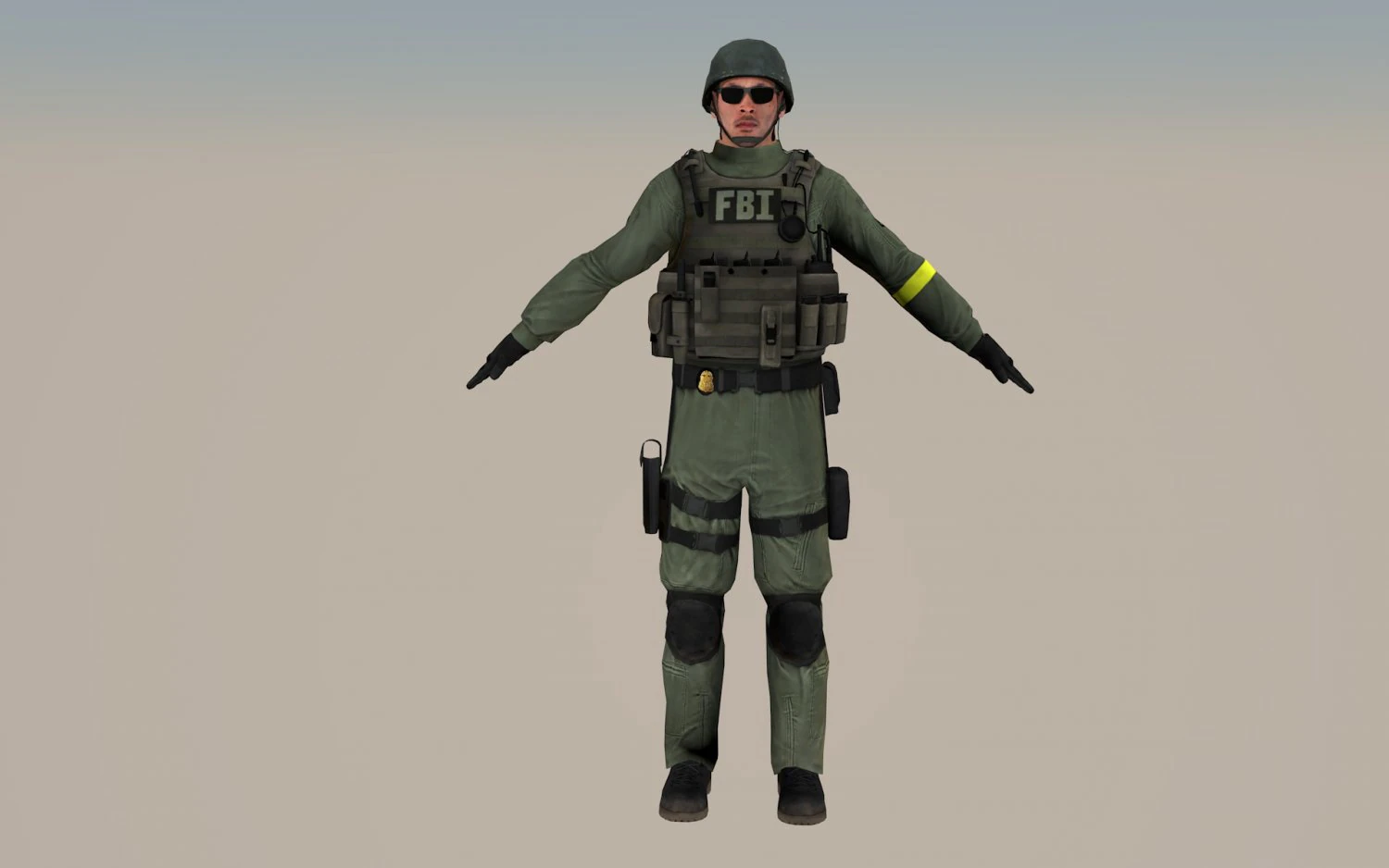 fbi option b 3D Model .c4d .max .obj .3ds .fbx .stl .blend 