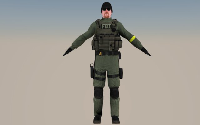 fbi option c Modelo 3D .c4d .max .obj .3ds .fbx .stl .blend 