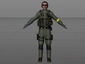 fbi option d 3D Model