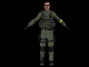 fbi option d 3D Model