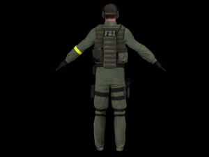 fbi option d 3D Model