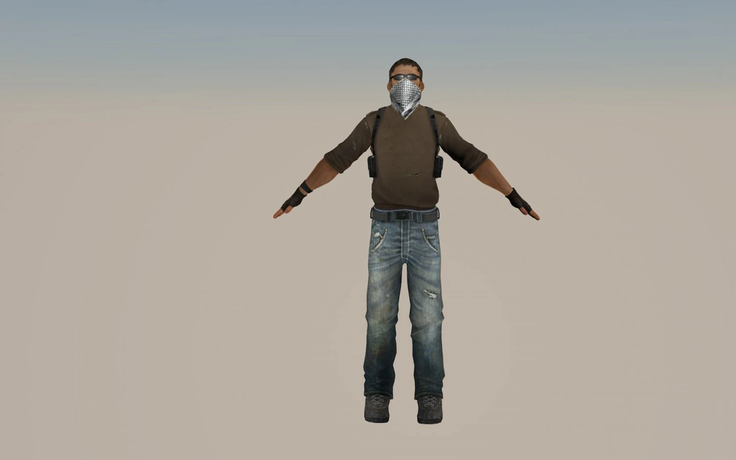 bandit 3D Model .c4d .max .obj .3ds .fbx .stl .blend 