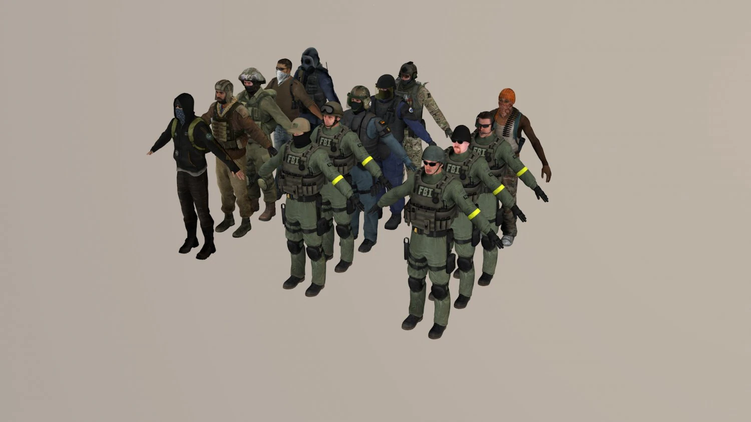 collection cs go 3D Model .c4d .max .obj .3ds .fbx .stl .blend 