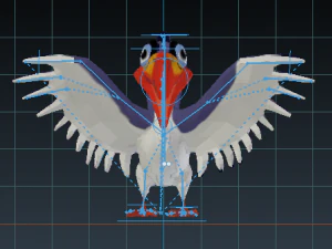 zazu bird low-poly 3D Model