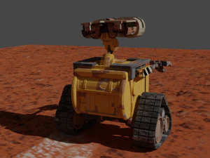 parede-e baixo poli Modelo 3D