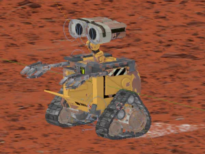 parede-e baixo poli Modelo 3D