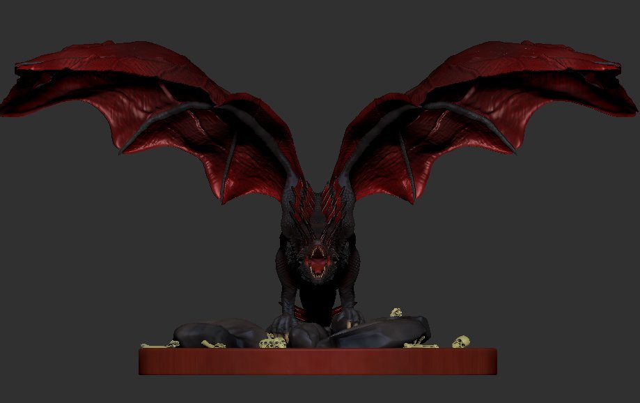 realistic dragon hq 3D Print Model in Monsters & Creatures 3DExport