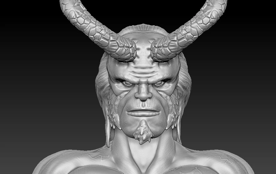 hellboy 3D Print Model .c4d .max .obj .3ds .fbx .stl .blend
